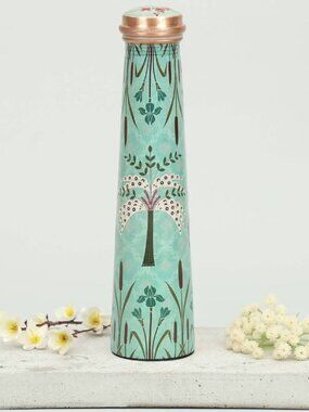 Mirroring Deer Garden Tapered copper bottle